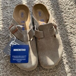 Birkenstock Boston Suede Taupe